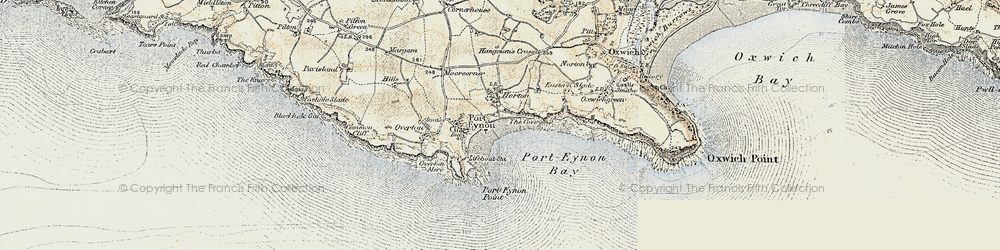 Old map of Horton in 1900-1901