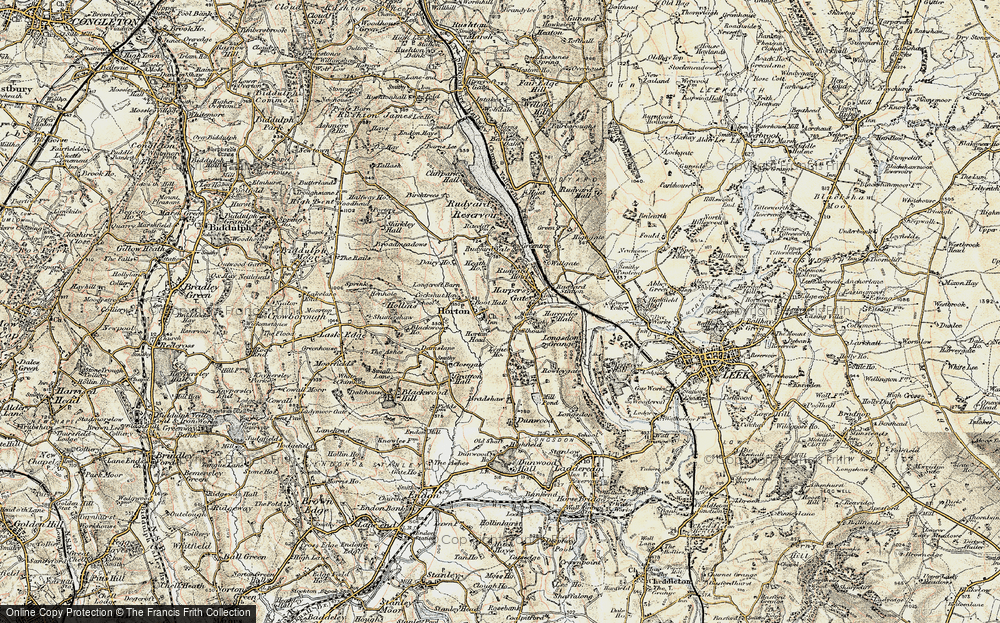 Old Map of Historic Map covering Boot Hall in 1902-1903
