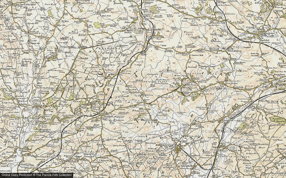 Old Map of Historic Map covering Willcross in 1903-1904