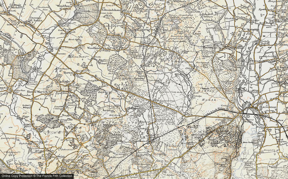 Old Map of Horton Common, 1897-1909 in 1897-1909