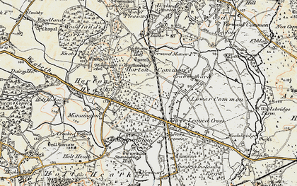 Old map of Horton Common in 1897-1909