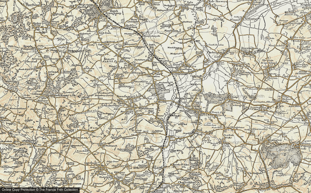 Old Map of Horton Cross, 1898-1900 in 1898-1900