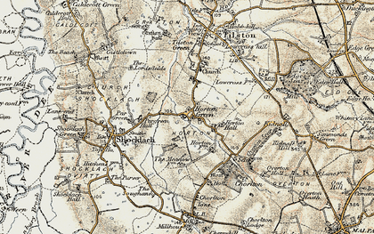 Old map of Horton Green in 1902