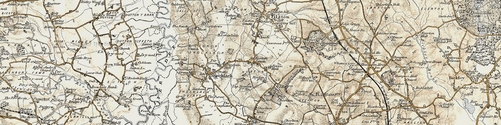 Old map of Horton Green in 1902