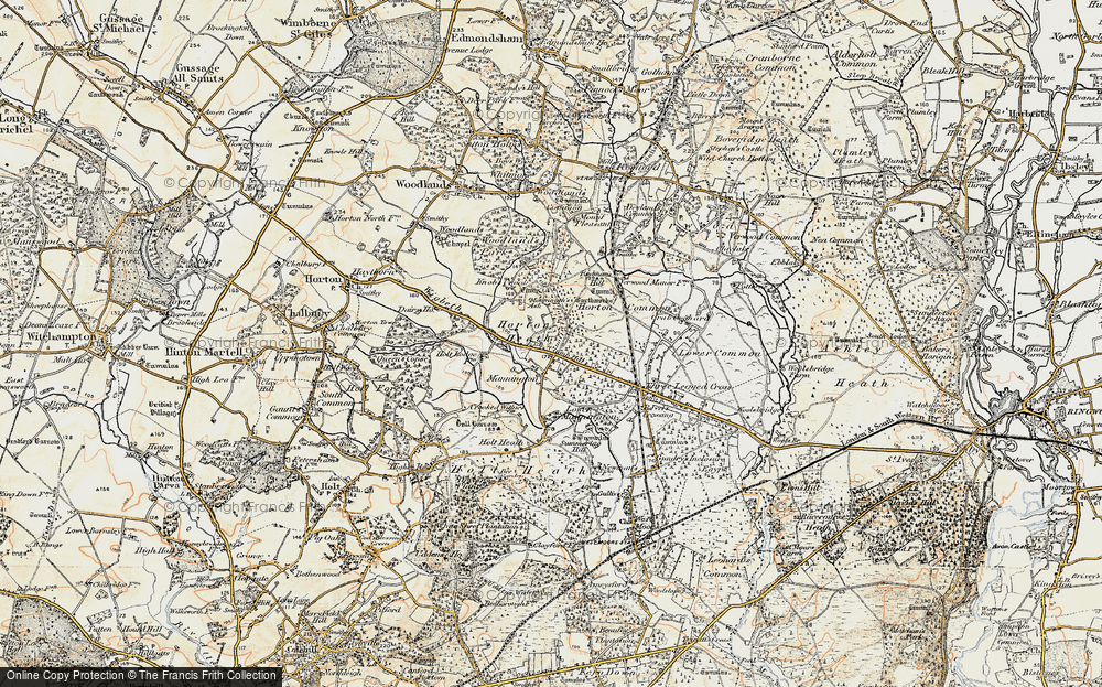 Old Map of Horton Heath, 1897-1909 in 1897-1909