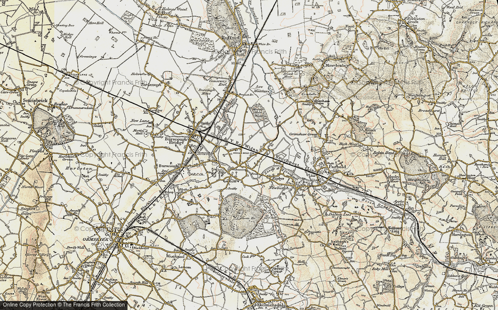 Old Map of Hoscar, 1902-1903 in 1902-1903