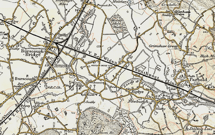 Old map of Hoscar in 1902-1903