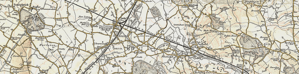 Old map of Hoscar in 1902-1903