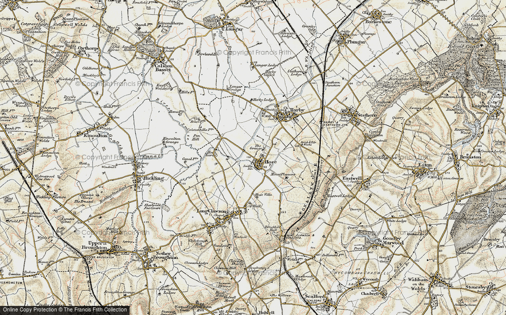 Old Map of Hose, 1902-1903 in 1902-1903
