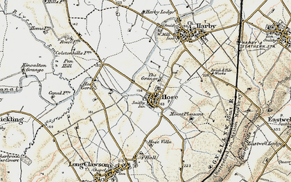 Old map of Hose in 1902-1903