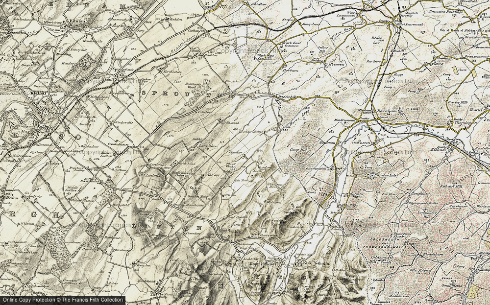 Old Map of Hoselaw, 1901-1904 in 1901-1904