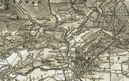 Old map of Hosh in 1906-1907