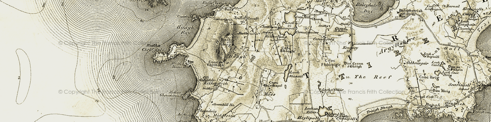 Old map of Hough in 1906-1907