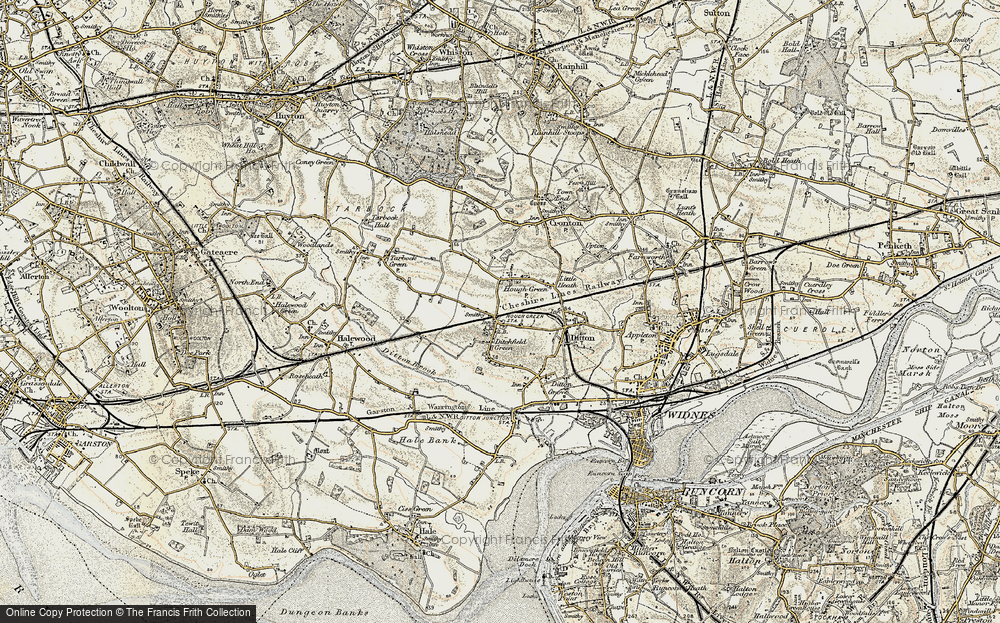 Old Map of Hough Green, 1902-1903 in 1902-1903
