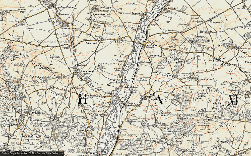 Old Map of Houghton, 1897-1900 in 1897-1900