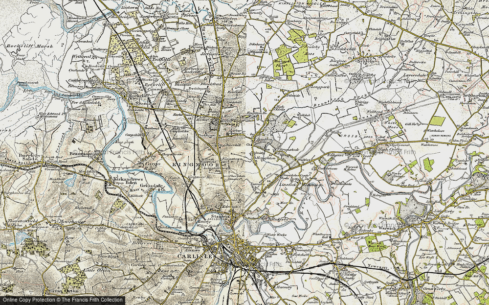 Old Map of Houghton, 1901-1904 in 1901-1904