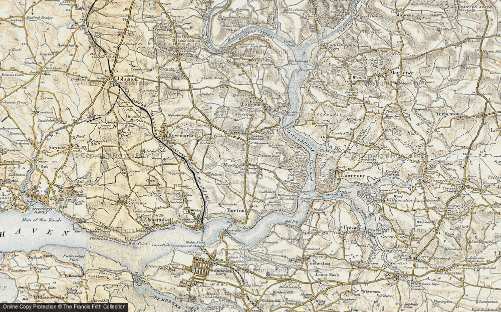 Old Map of Historic Map covering Thurston in 1901-1912