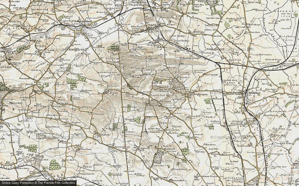Old Map of Houghton Bank, 1903-1904 in 1903-1904
