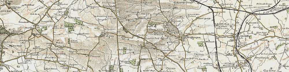 Old map of Houghton Bank in 1903-1904