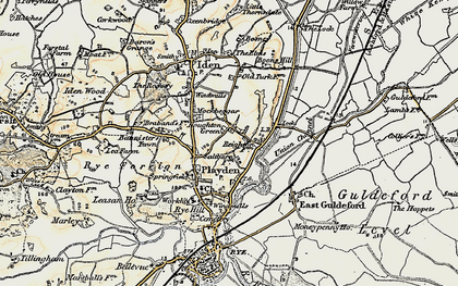 Old map of Houghton Green in 1898
