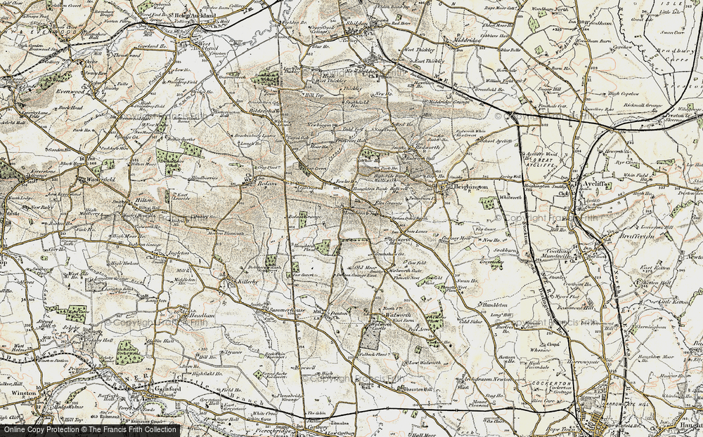 Old Map of Houghton-le-Side, 1903-1904 in 1903-1904