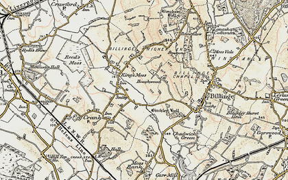 Old map of Houghwood in 1903