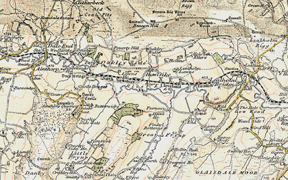 Old map of Butterwicks in 1903-1904