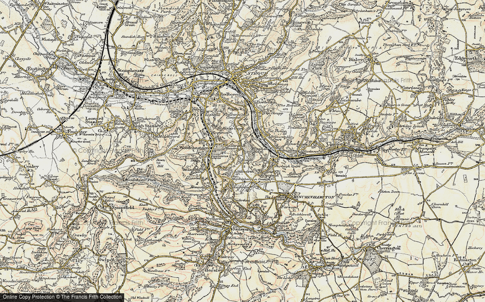 Old Map of Houndscroft, 1898-1900 in 1898-1900