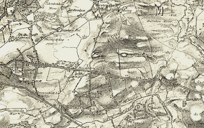 Old map of Broomiebank in 1903-1904
