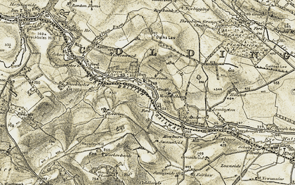 Old map of Bogbank in 1901-1904