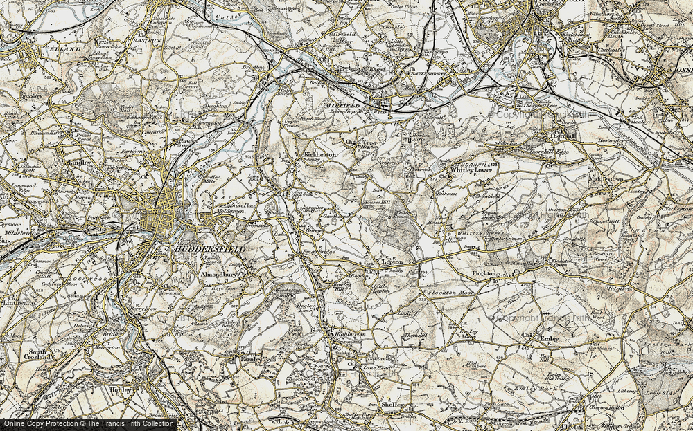 Old Map of Houses Hill, 1903 in 1903