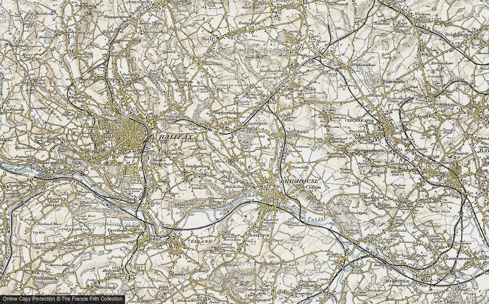 Old Map of Hove Edge, 1903 in 1903