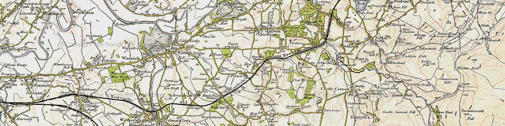Old map of How in 1901-1904