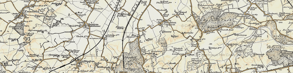 Old map of How End in 1898-1901