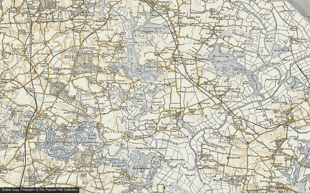 Old Map of How Hill, 1901-1902 in 1901-1902