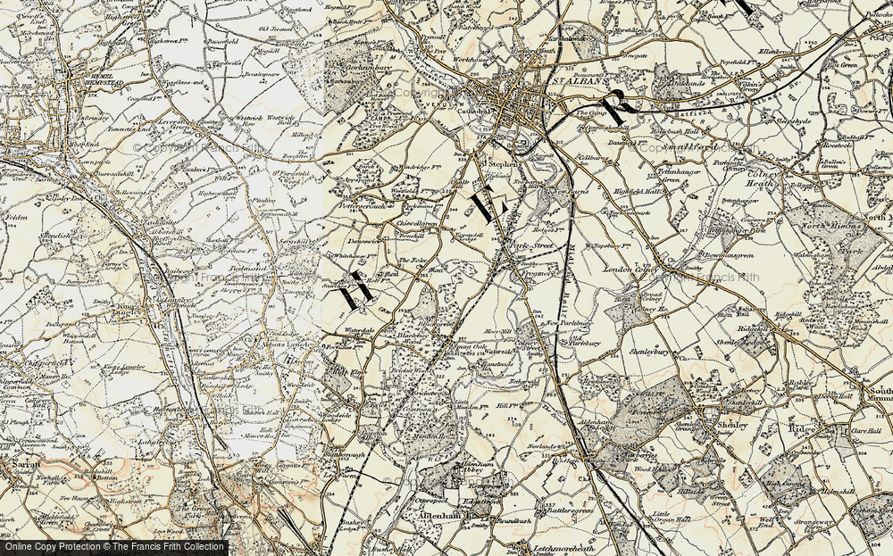 Old Map of How Wood, 1897-1898 in 1897-1898