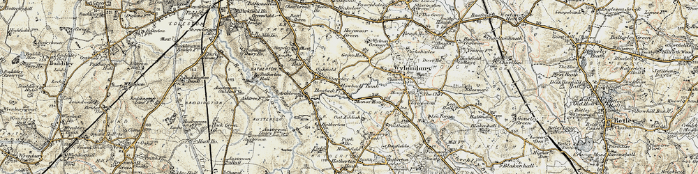 Old map of Howbeck Bank in 1902