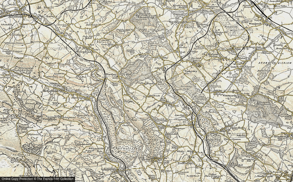Old Map of Howbrook, 1903 in 1903