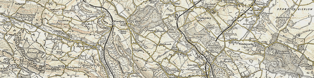 Old map of Howbrook in 1903