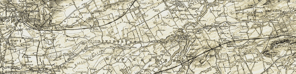 Old map of Howden in 1904
