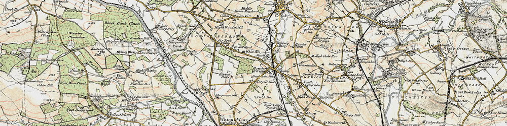 Old map of Howden-le-Wear in 1903-1904
