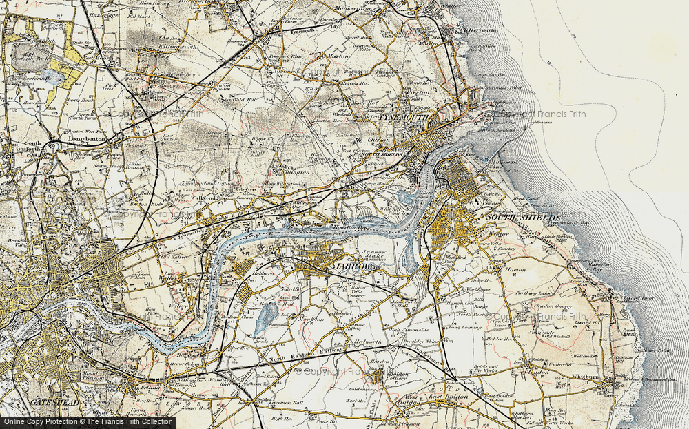 Old Map of Howdon Pans, 1901-1903 in 1901-1903