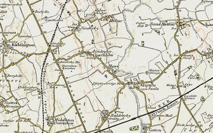 Old map of Howe in 1903-1904