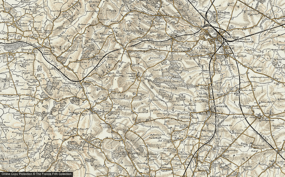 Old Map of Howe Green, 1901-1902 in 1901-1902