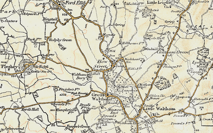 Old map of Howe Street in 1898-1899