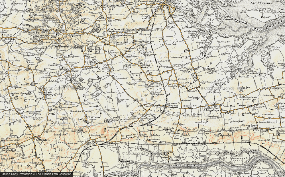 Old Map of Howegreen, 1898 in 1898
