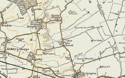 Old map of Howell in 1902-1903