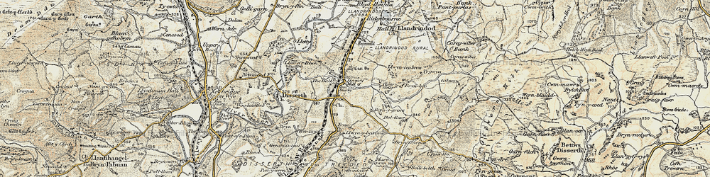 Old map of Bryn-y-groes in 1900-1903