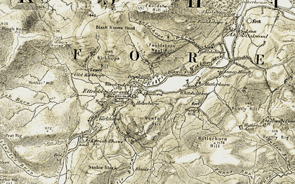 Old map of Howford in 1901-1904