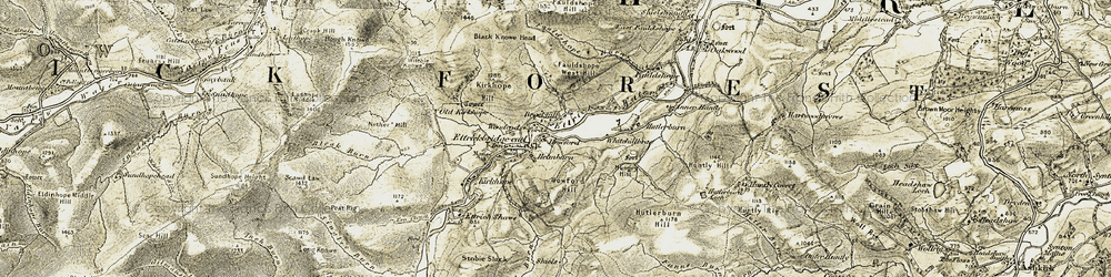 Old map of Howford in 1901-1904